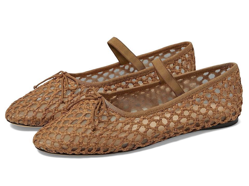 Womens Leonie Raffia Ballet Flats Product Image