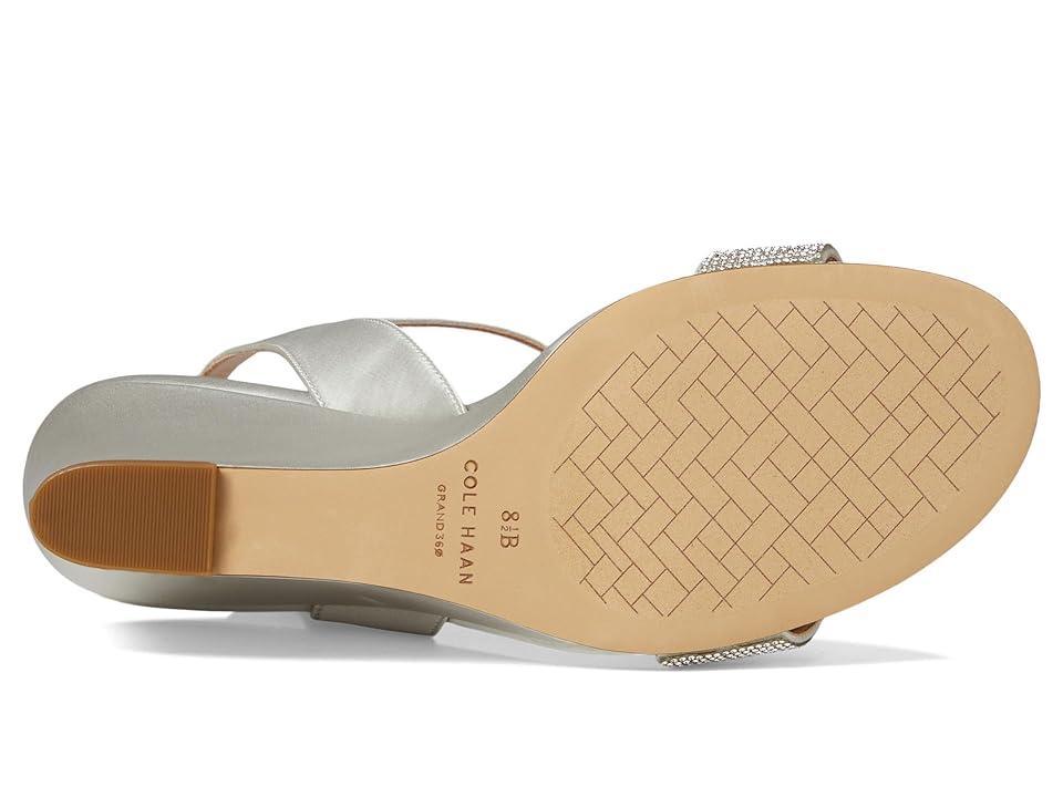 Cole Haan Josie Wedge Sandals (All Over Crystal/Gray Satin) Women's Sandals Product Image