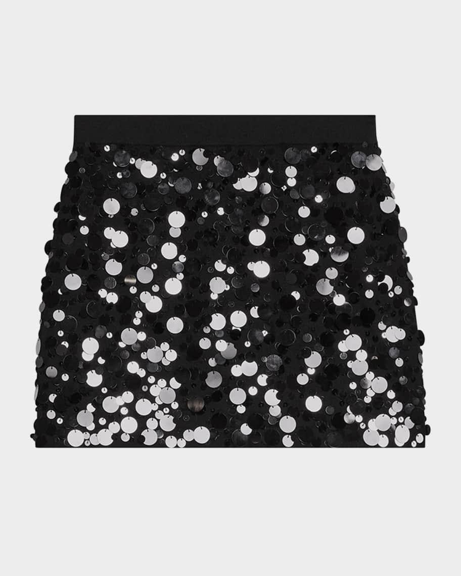 Sequined Wool Mini Skirt  Product Image