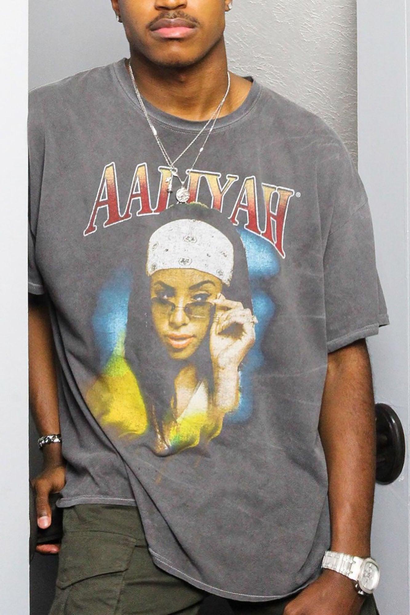 Aaliyah One In A Million Short Sleeve Tee - Black/combo Product Image