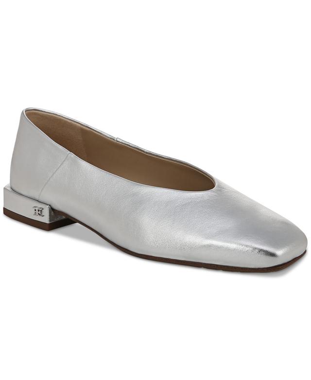 Womens Kasey Leather Square-Toe Flats Product Image