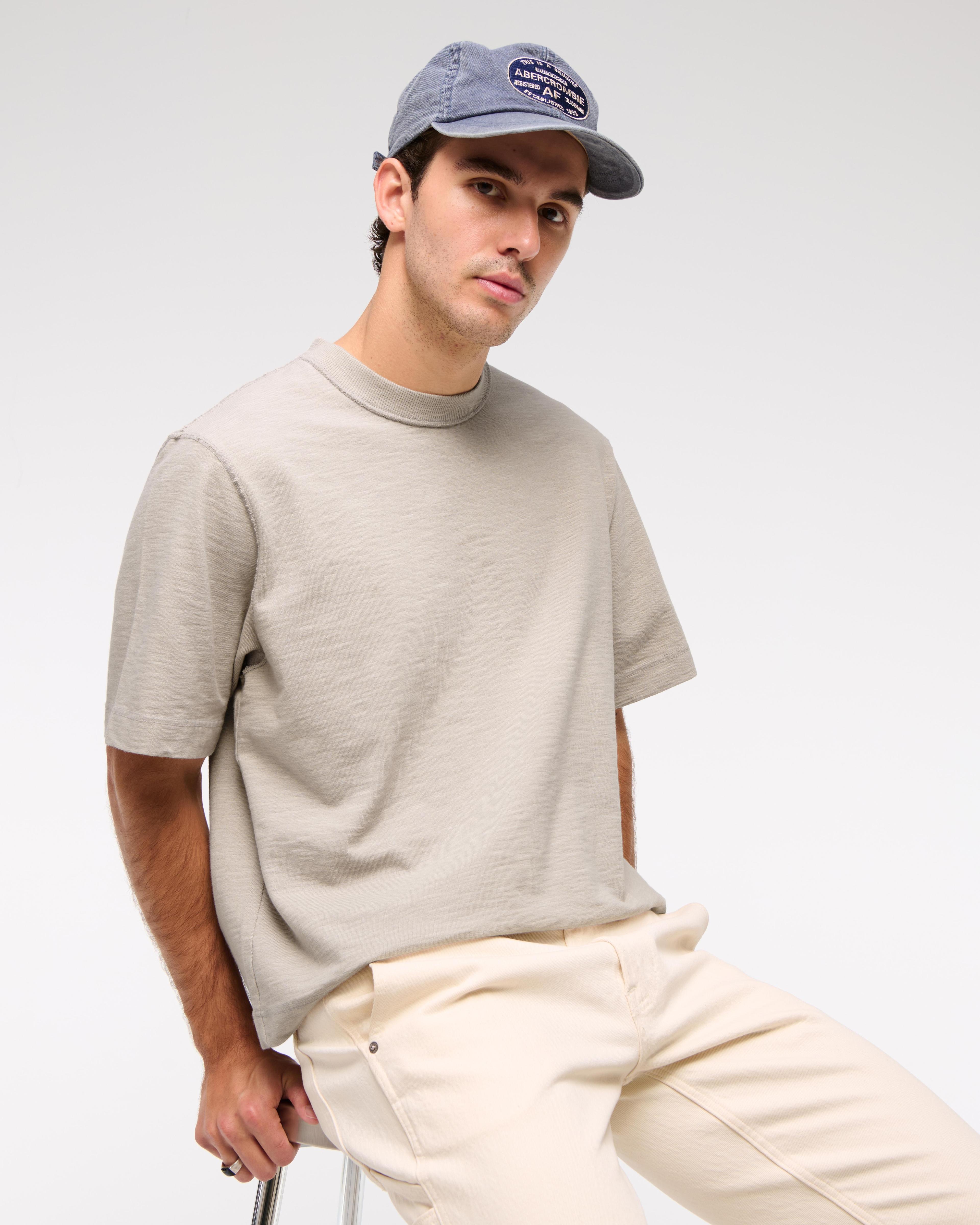 Premium Heavyweight Slub Cropped Tee Product Image