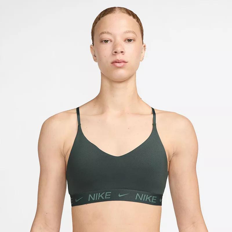 Nike Indy Light Support Padded Sports Bra, Womens Light Green Product Image