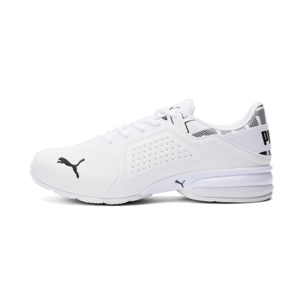 PUMA Viz Runner Repeat Men's Running Sneakers in White/Black Product Image