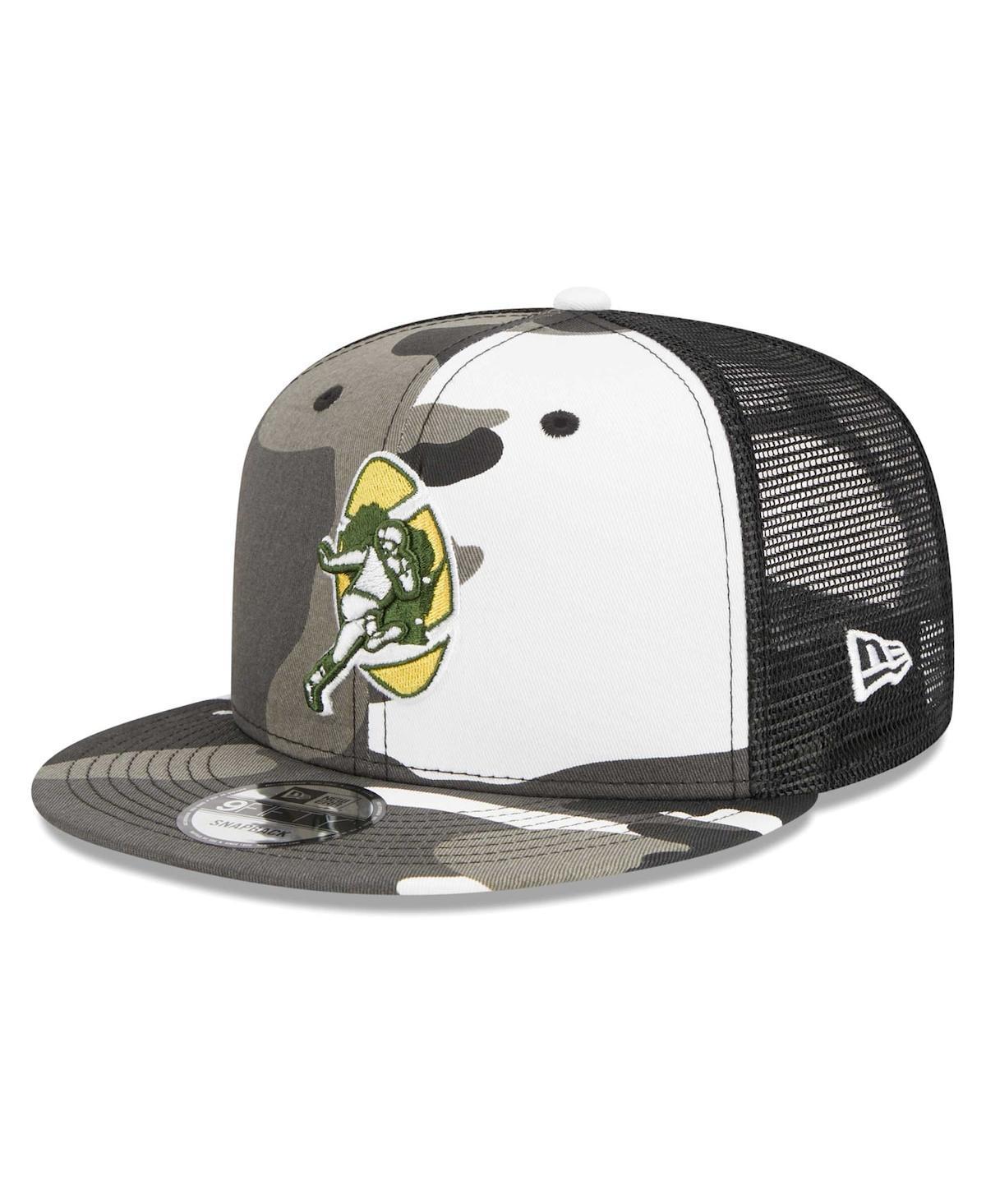 Mens New Era Urban Camo Bay Packers 9FIFTY Trucker Snapback Hat Product Image