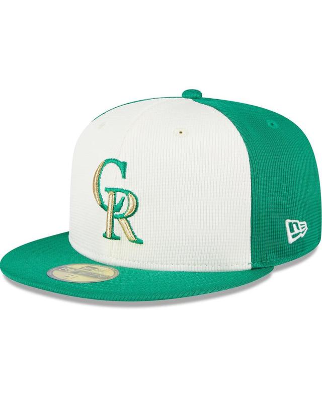 Mens New Era /Green Colorado Rockies 2024 St. Patricks Day 59FIFTY Fitted Hat Product Image