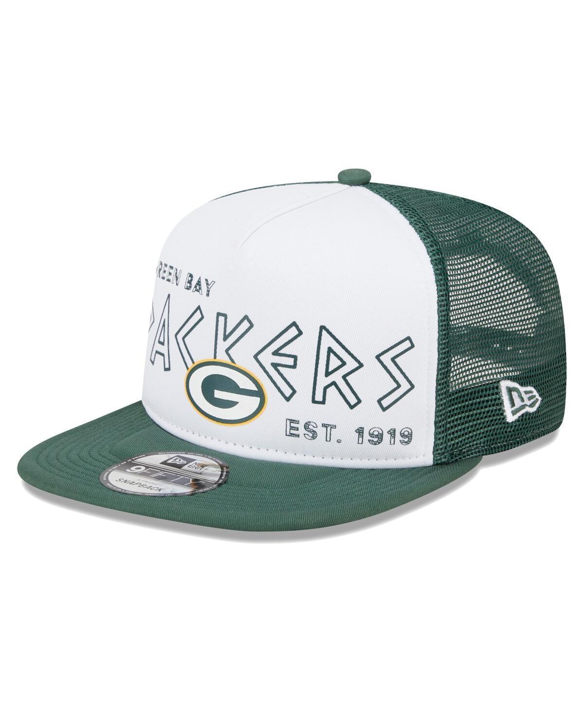 Mens New Era /Green Green Bay Packers Banger 9FIFTY Trucker Snapback Hat Product Image