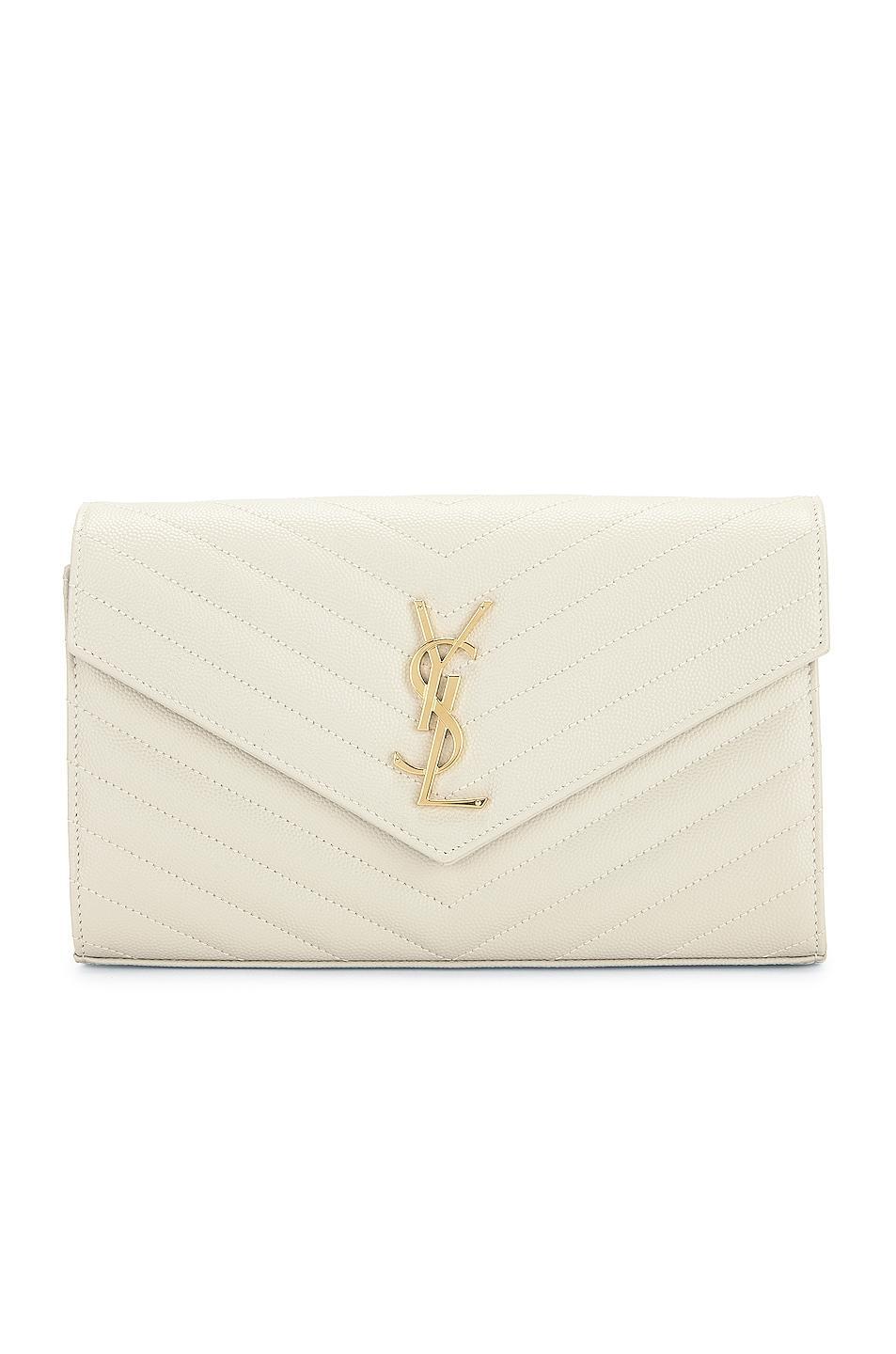 Saint Laurent Classic Chain Wallet Bag Cream.. Product Image