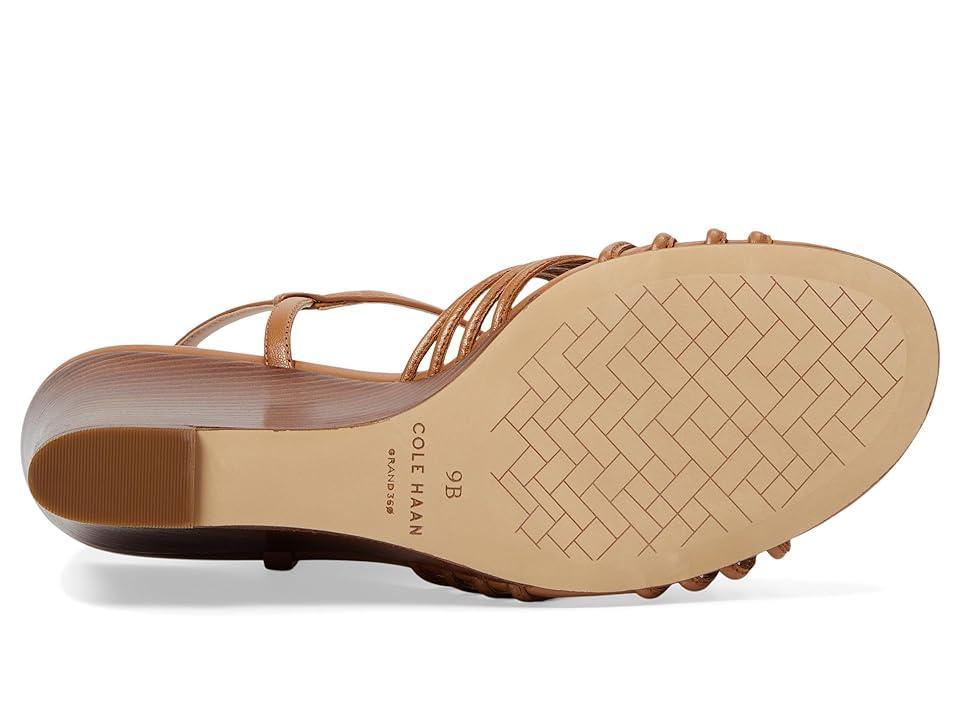 Cole Haan Jitney Knot Wedge (Pecan Leather) Women's Sandals Product Image