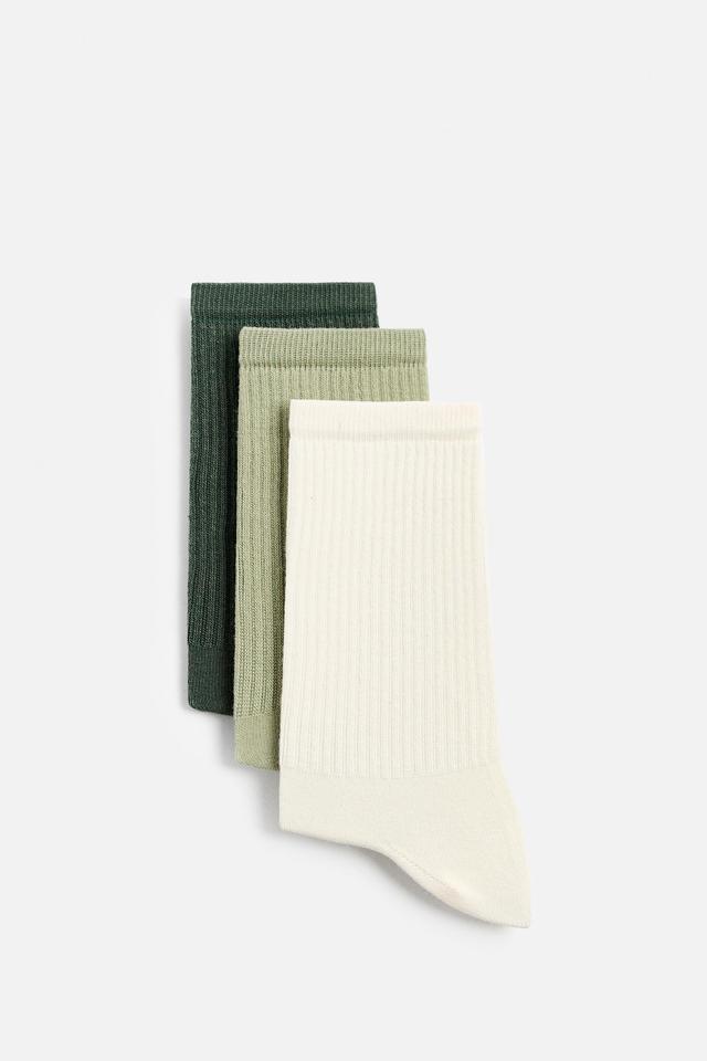 3-PACK OF RIBBED SOCKS Product Image