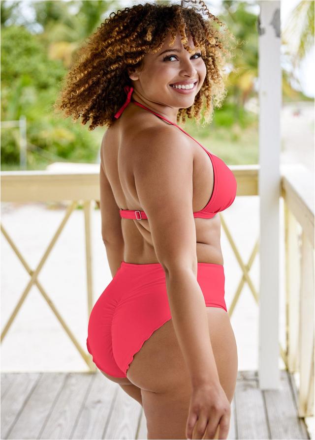 Ruffle Mid-Rise Bottom - Sunset Pink Product Image