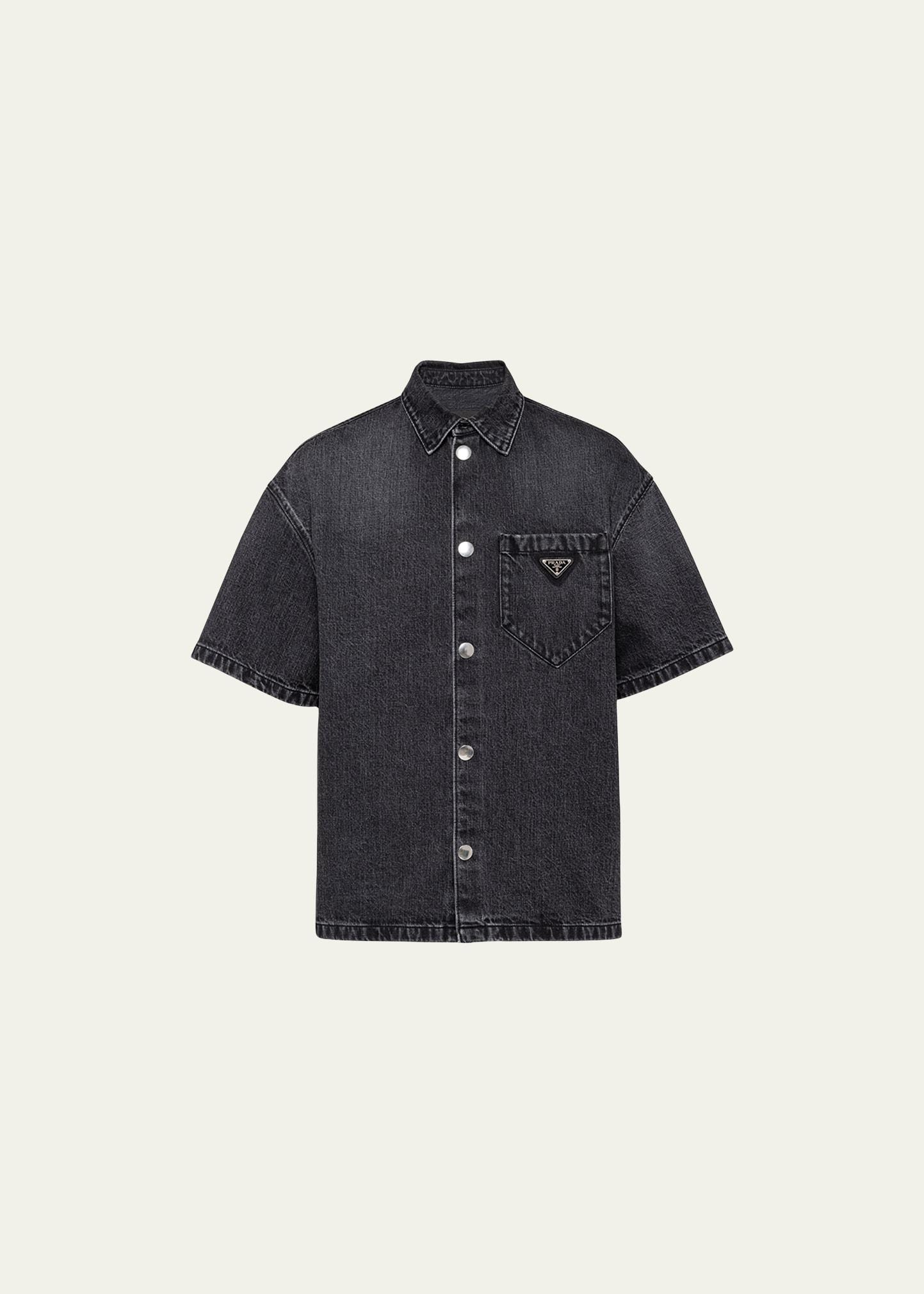 Mens Denim Shirt Product Image