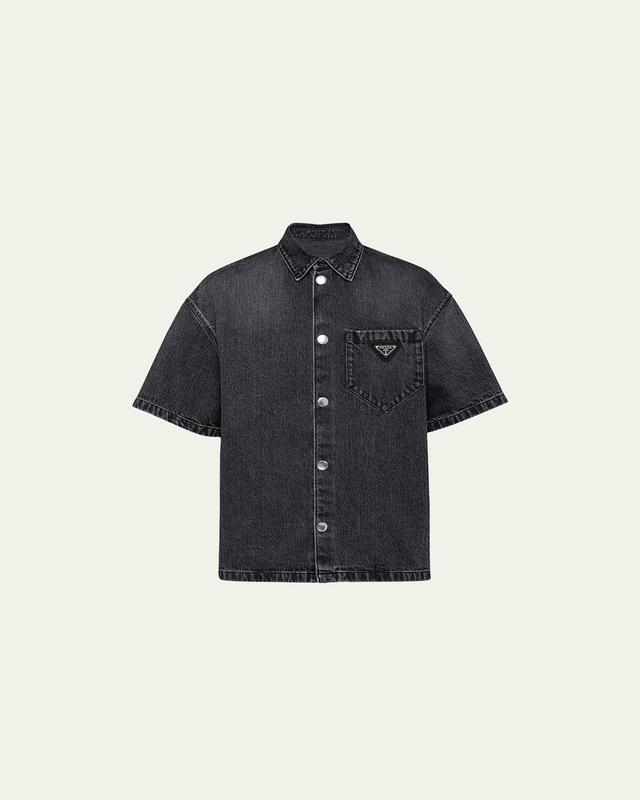 Mens Denim Shirt Product Image