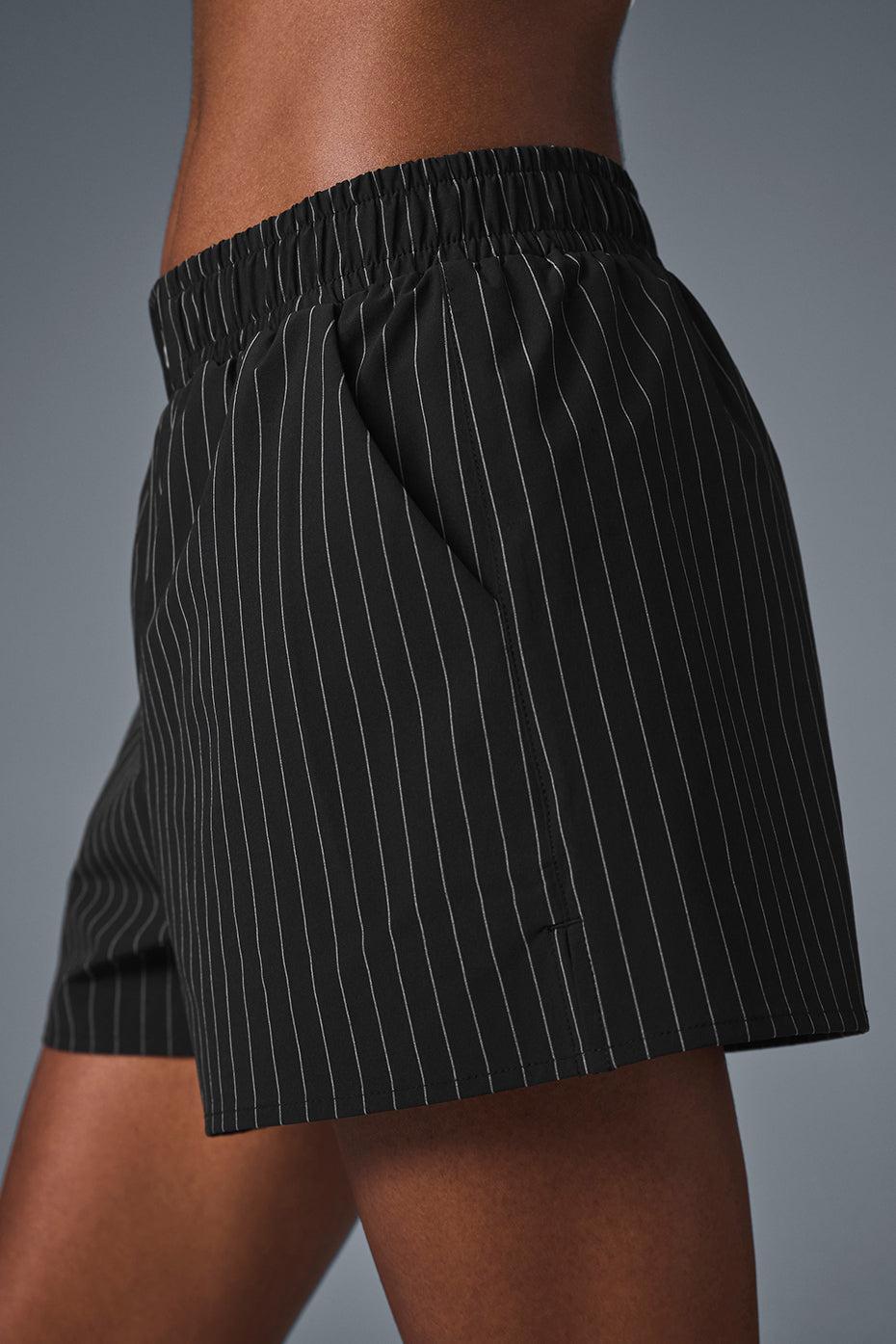 Pinstripe Daylight Boxer Short - Black/Titanium Product Image