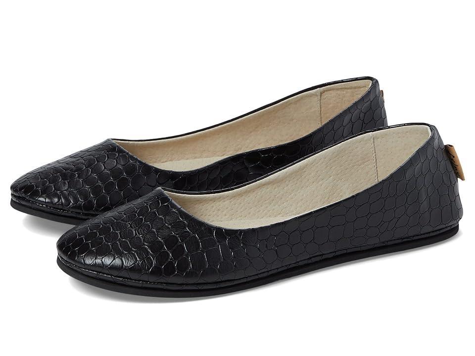 French Sole Sloop (Black Croco Leather) Women's Shoes Product Image