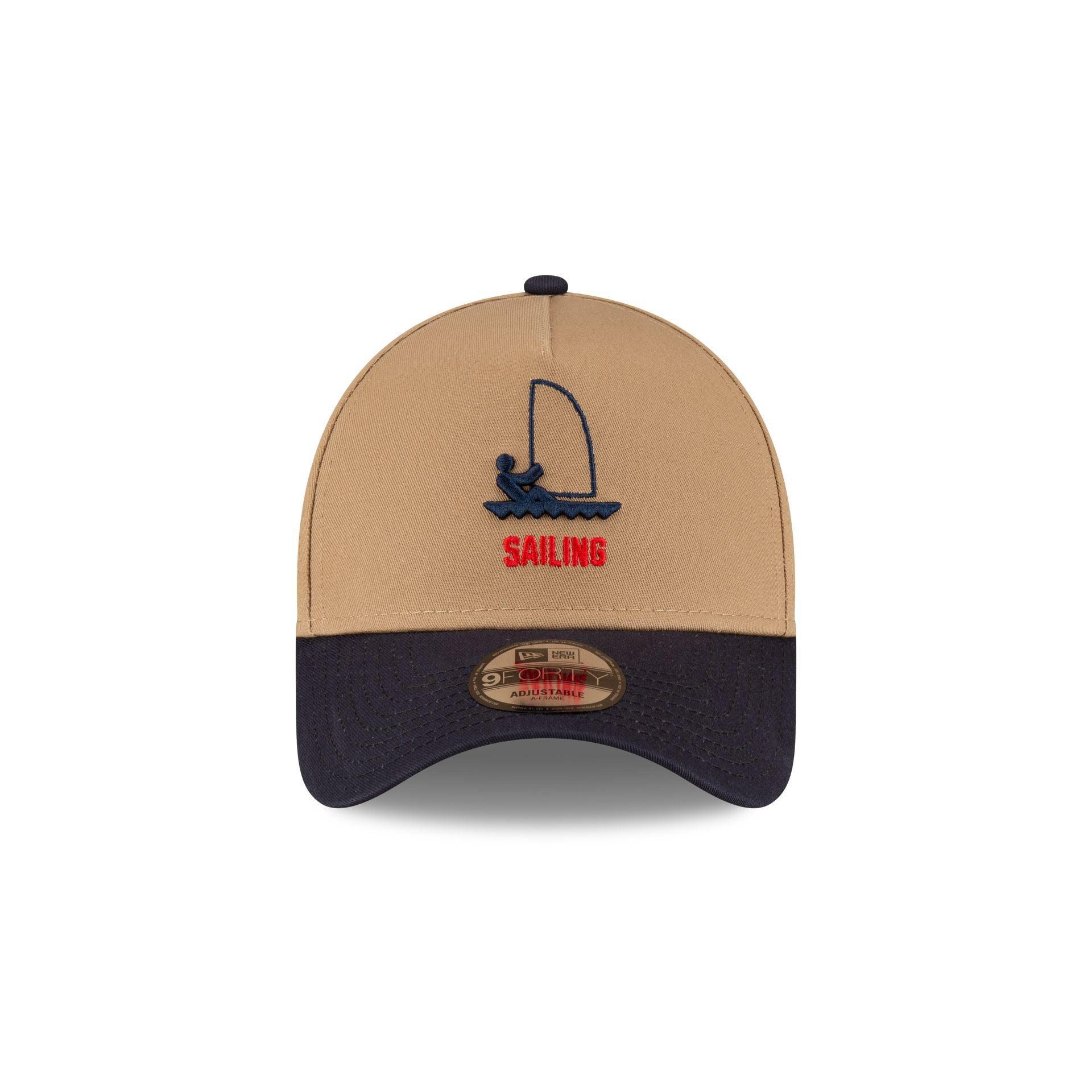 Team USA Sailing Khaki 9FORTY A-Frame Snapback Hat Male Product Image