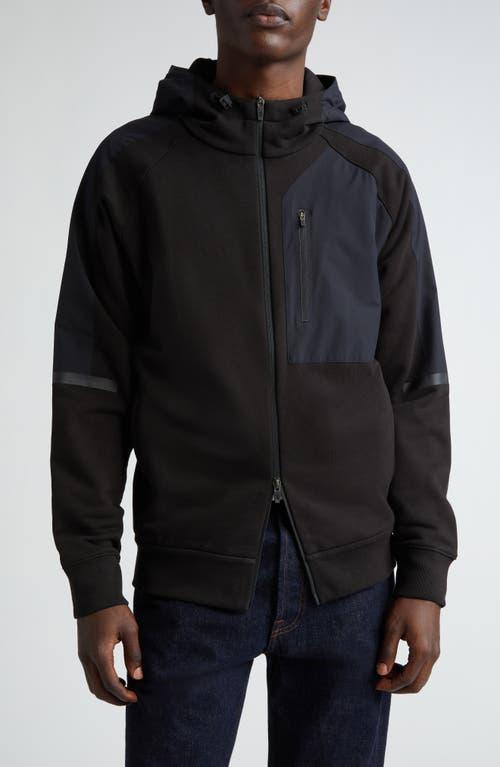 Mens Cotton Knit & Goretex Zip-Front Hoodie Product Image