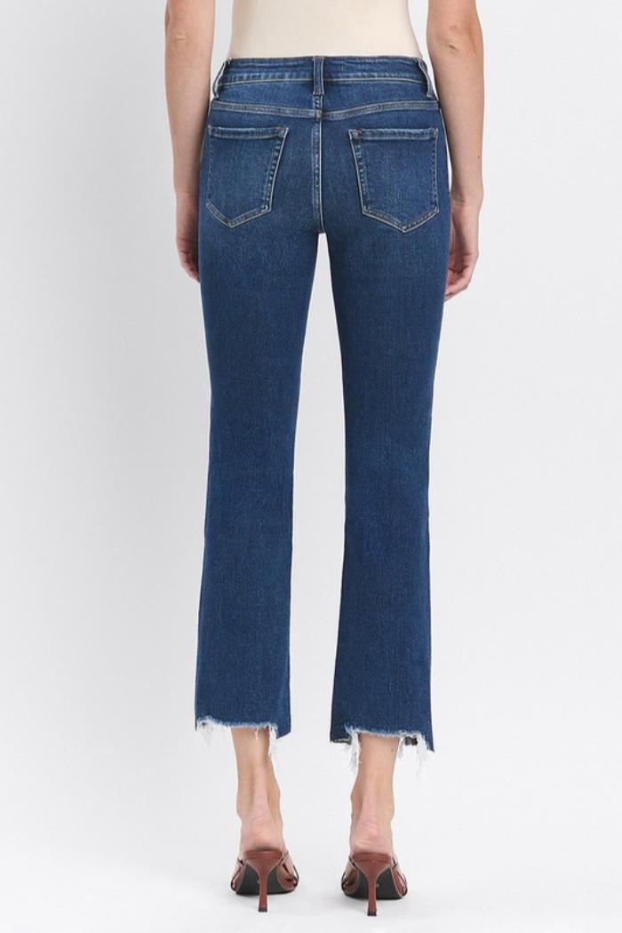 High Rise Slim Straight Jean Product Image