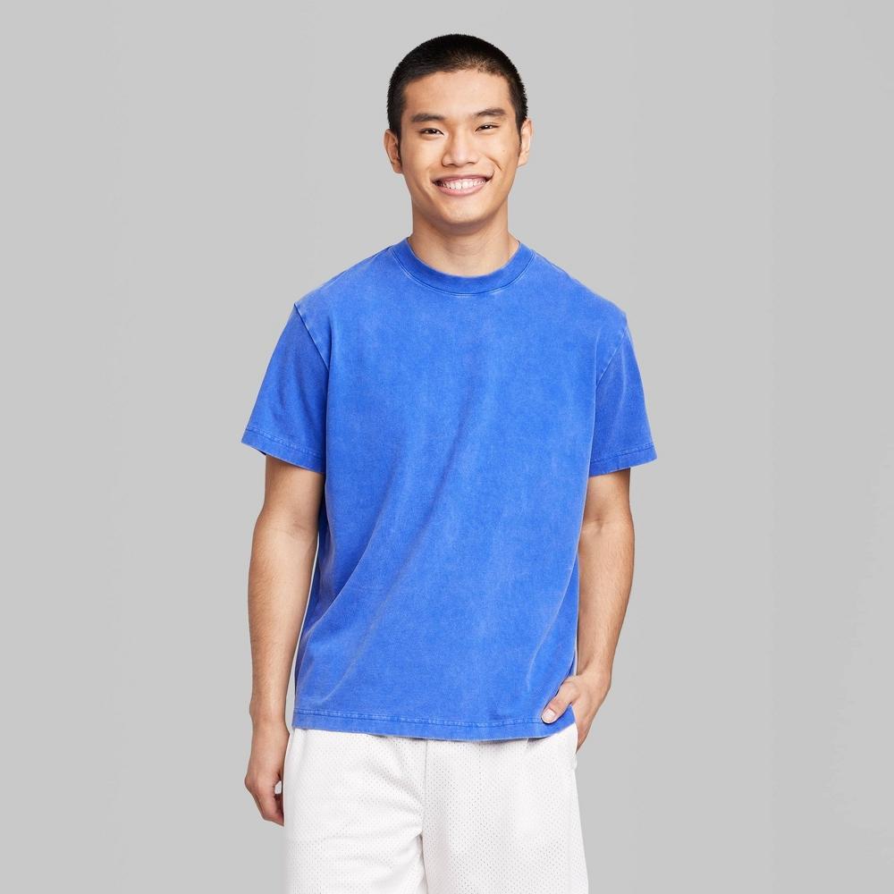 Mens Short Sleeve Crewneck T-Shirt - Original Use Cobalt Blue M Product Image