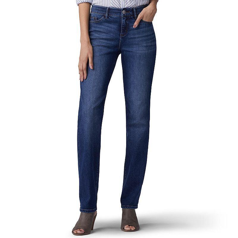 Womens Lee Flex Motion Straight-Leg Jeans Product Image