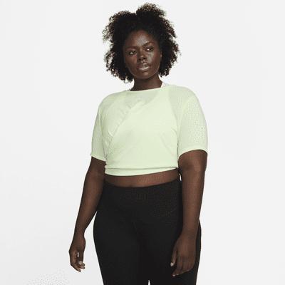 Nike Dri-FIT One Luxe Women's Twist Cropped Short-Sleeve Top (Plus Size) Product Image