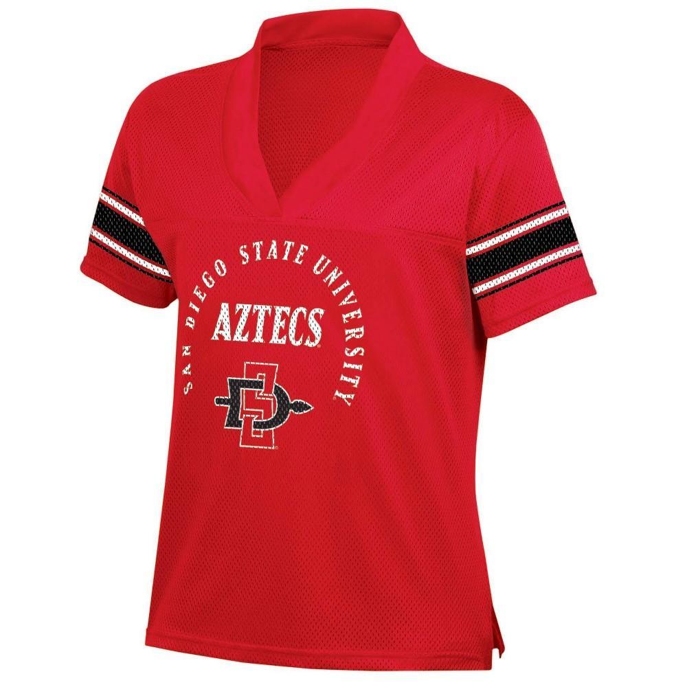 NCAA San Diego State Aztecs Womens Mesh Jersey T-Shirt Product Image