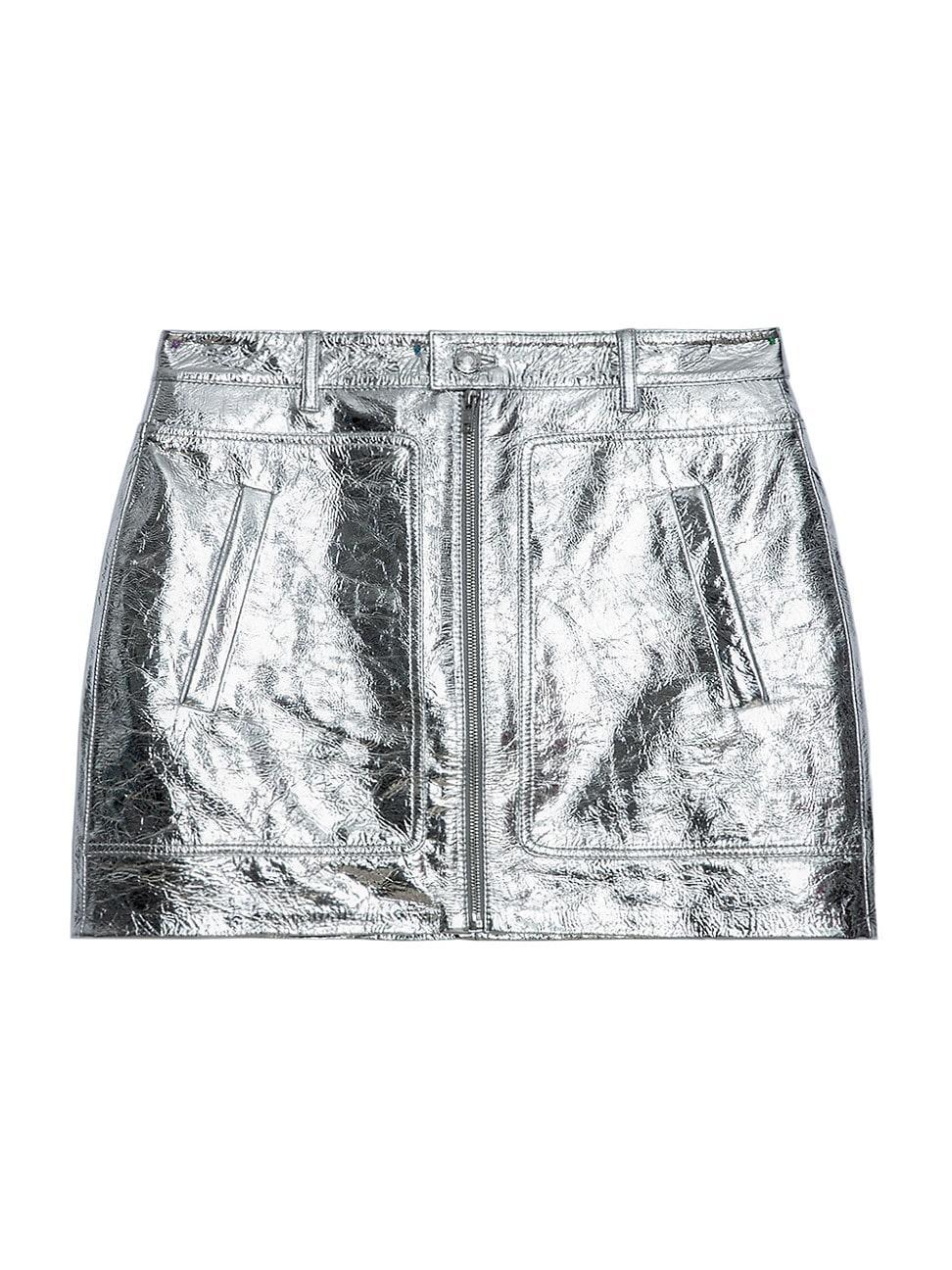 Womens John Cuir Metal Miniskirt Product Image