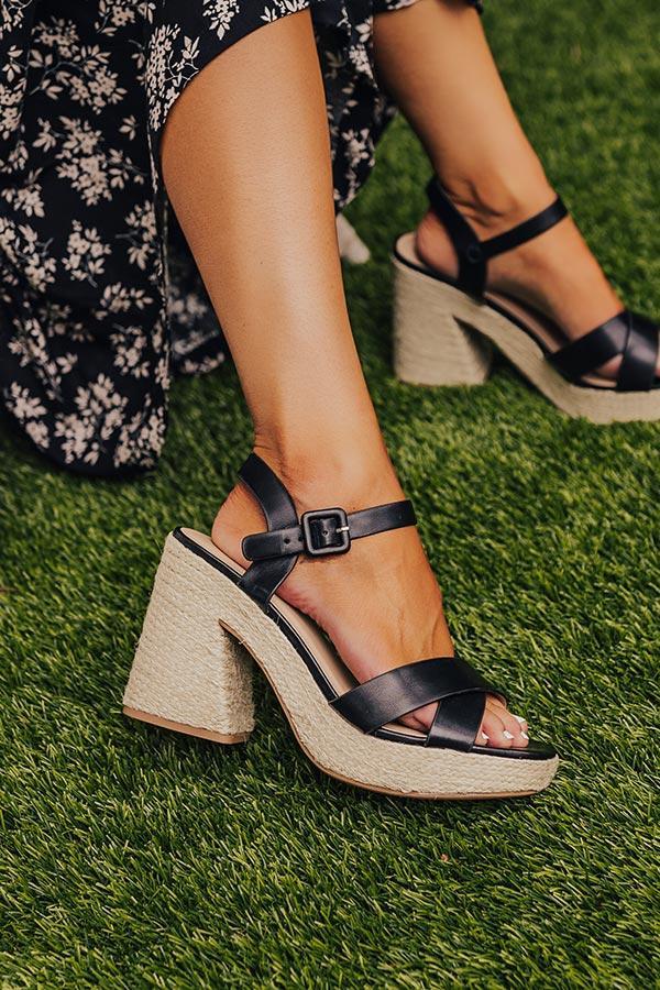 The Leilani Heel In Black Product Image