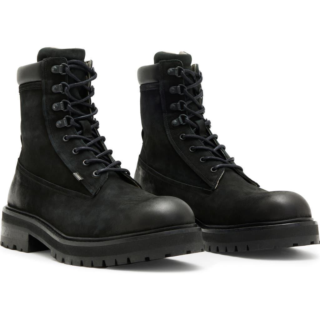 ALLSAINTS Bobcat Lace-up Combat Boot In Black Product Image