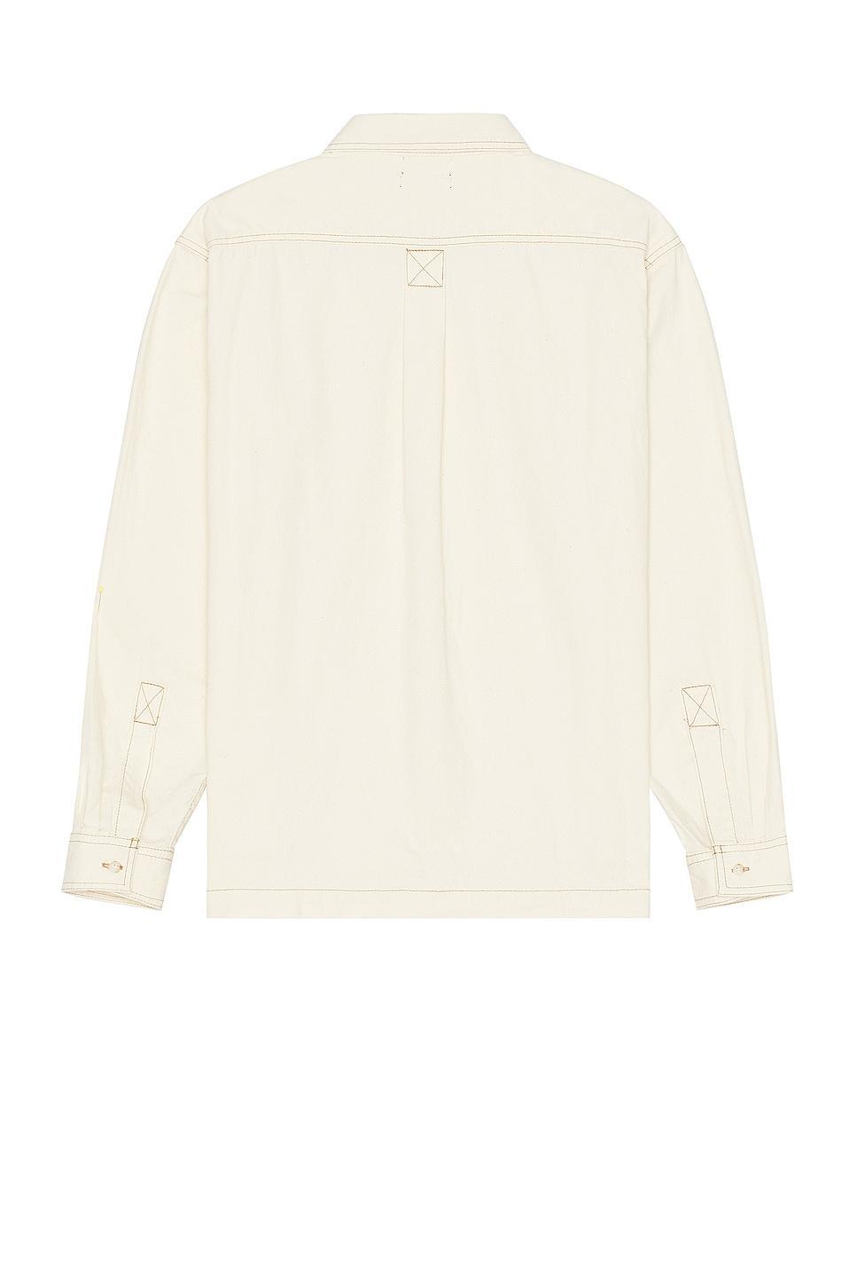 JOHN ELLIOTT Princeton Work Shirt Cream. (also in L). Product Image