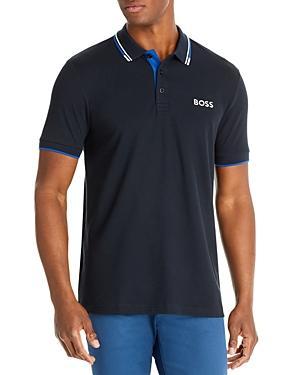 Boss Mens Cotton-Blend Polo Shirt Product Image