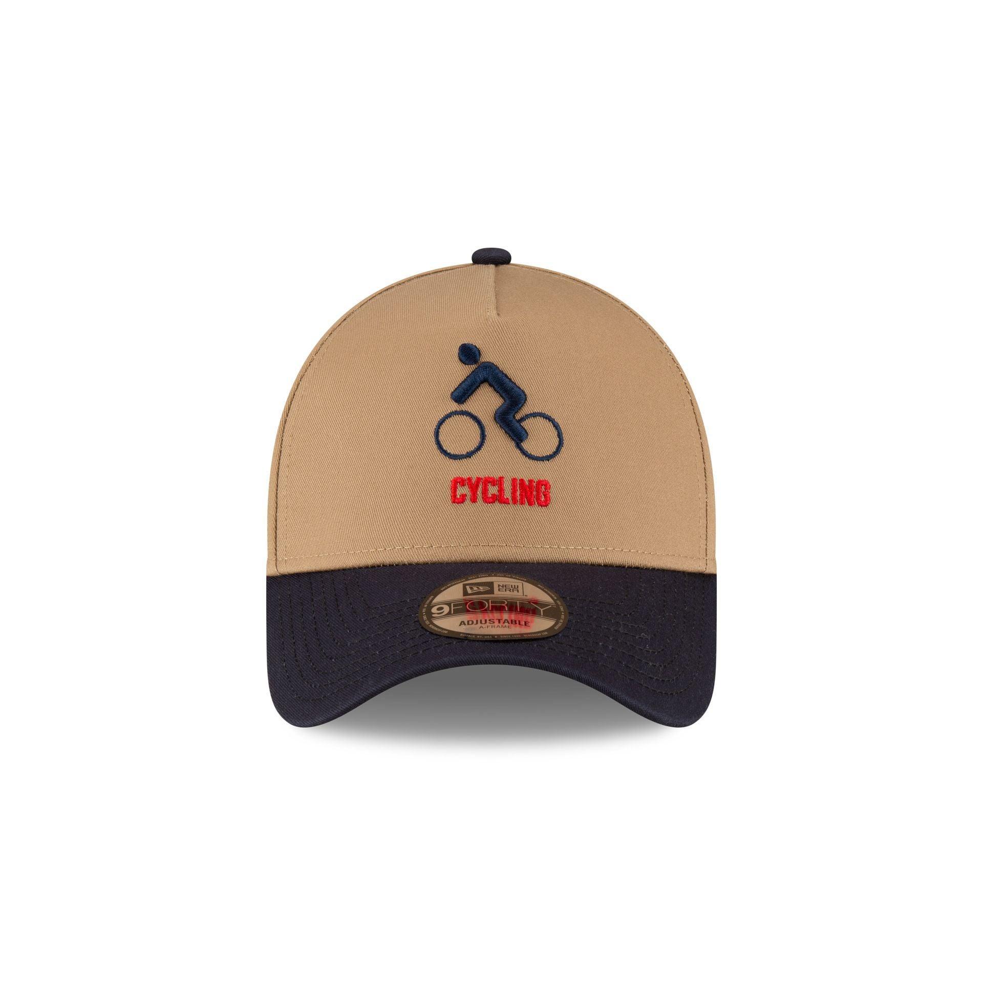 Team USA Cycling Khaki 9FORTY A-Frame Snapback Hat Male Product Image