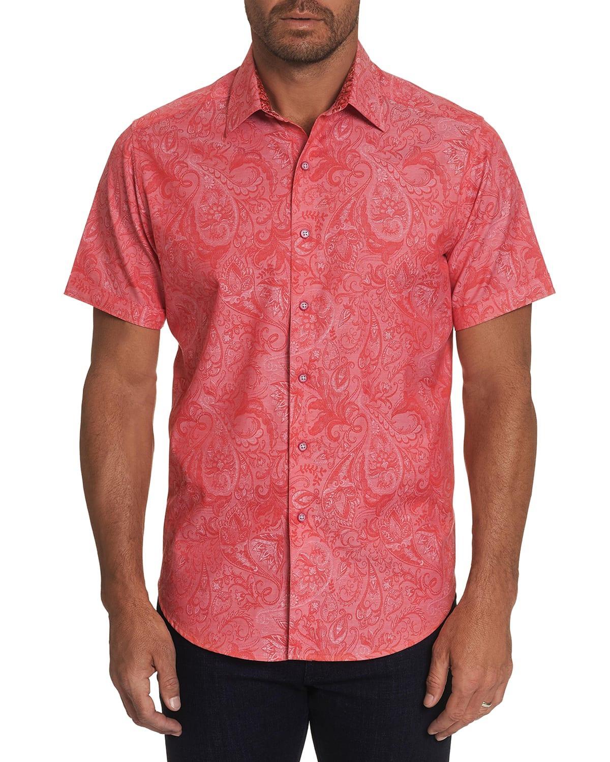 Mens Andretti Paisley Short-Sleeve Sport Shirt Product Image