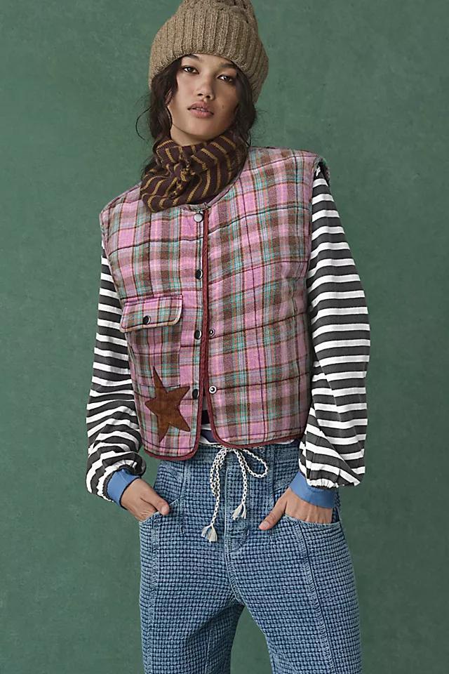 We The Free Starry Plaid Vest Product Image