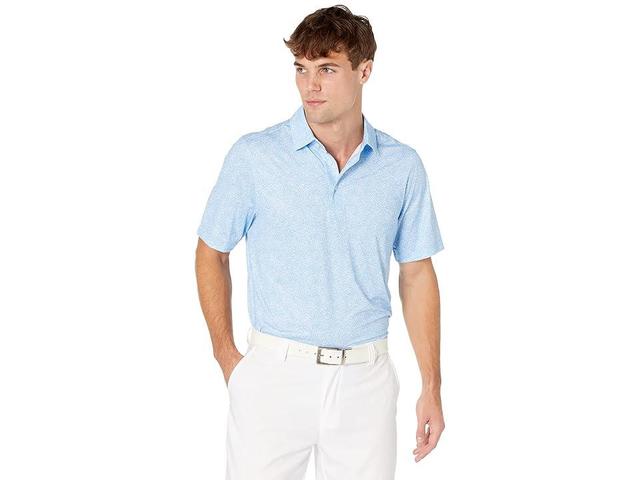 Cutter  Buck Pike Short-Sleeve Constellation-Printed Stretch Polo Shirt Product Image