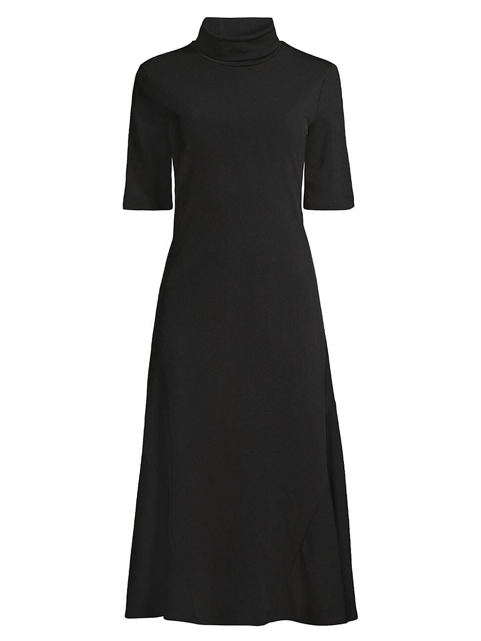 Womens Mock Turtleneck Cady Midi-Dress Product Image