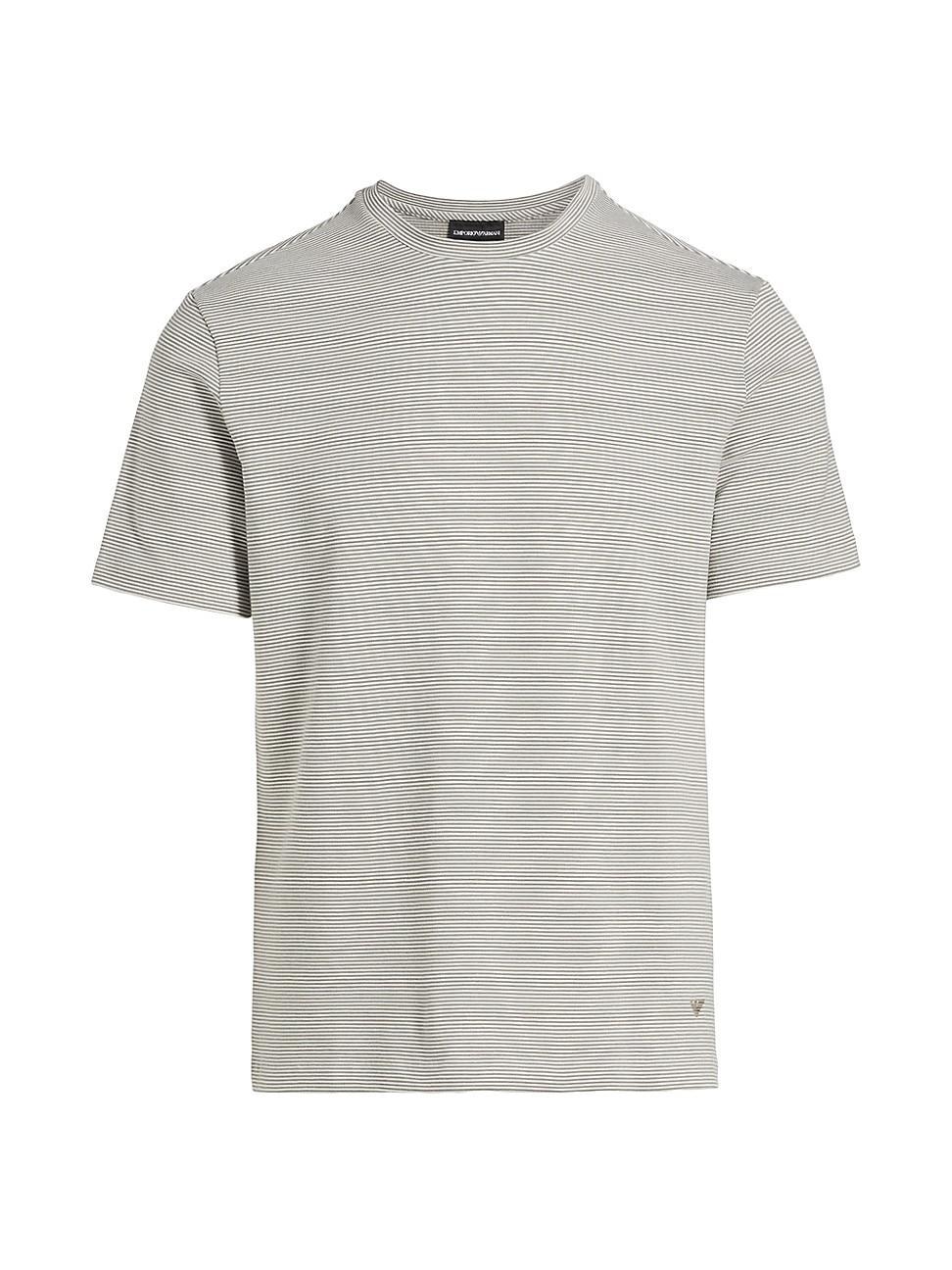 Mens Striped Cotton-Blend T-Shirt Product Image