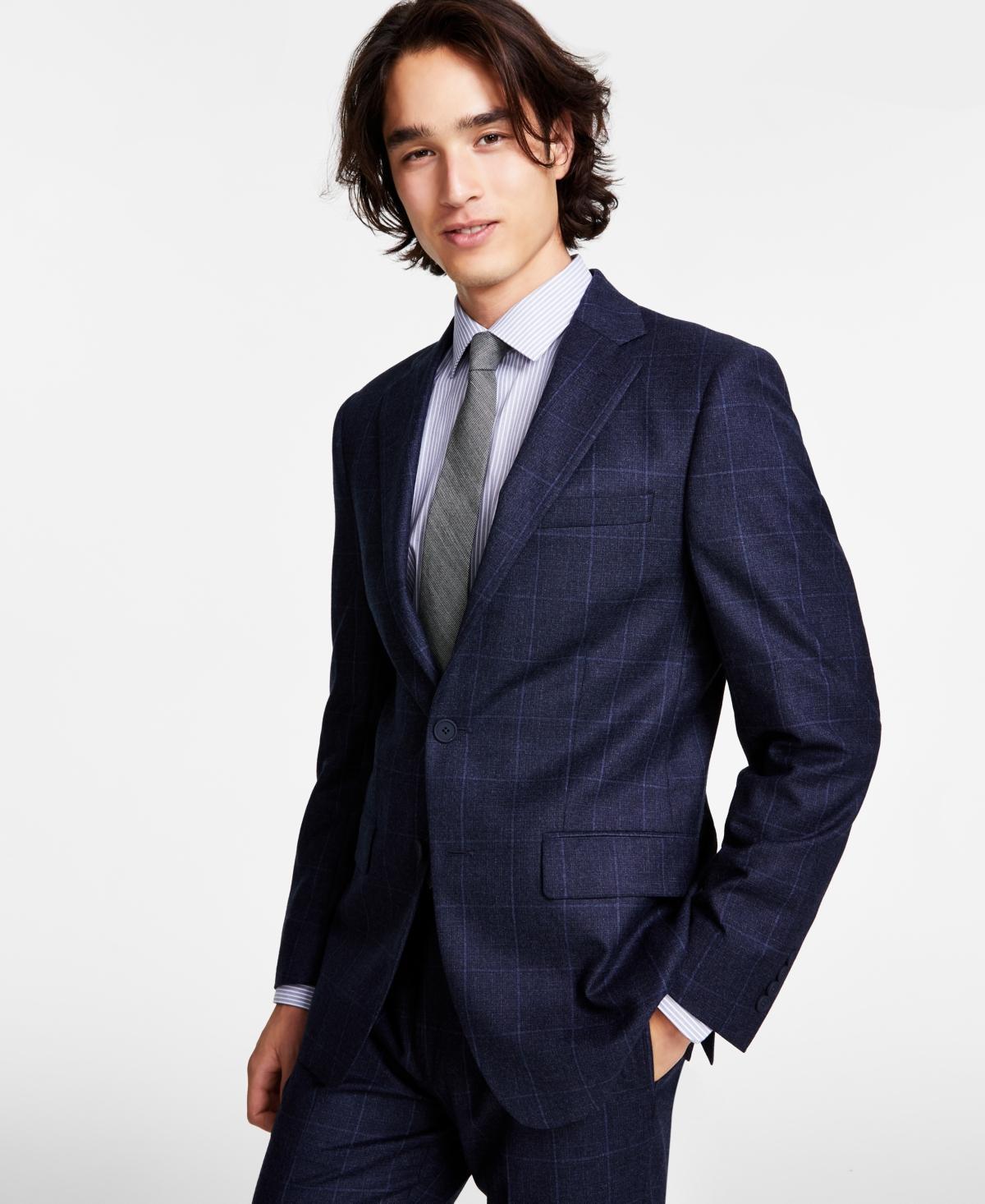 Calvin Klein Mens Slim-Fit Wool-Blend Stretch Suit Jacket Product Image