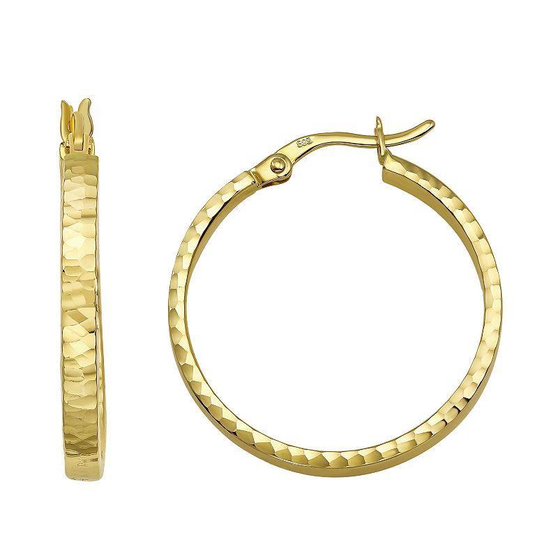 Forever 14K Hoop Earrings, Womens, 14k Gold Product Image