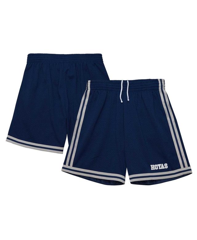 Mens Mitchell & Ness Navy Georgetown Hoyas 1991/92 Throwback Jersey Shorts Grg Blue Product Image