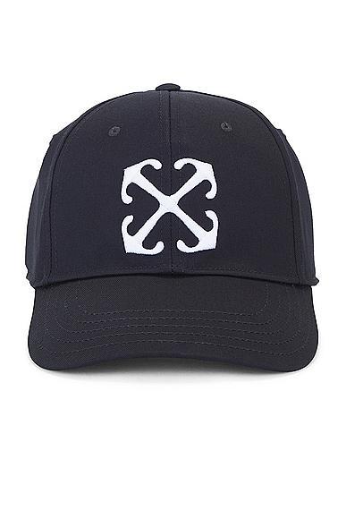 OFF-WHITE Arrow Drill Baseball Cap in Black Product Image