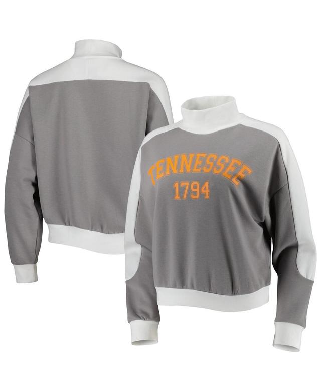 Womens Gameday Couture Gray Tennessee Volunteers Make it a Mock Sporty Pullover Sweatshirt Product Image