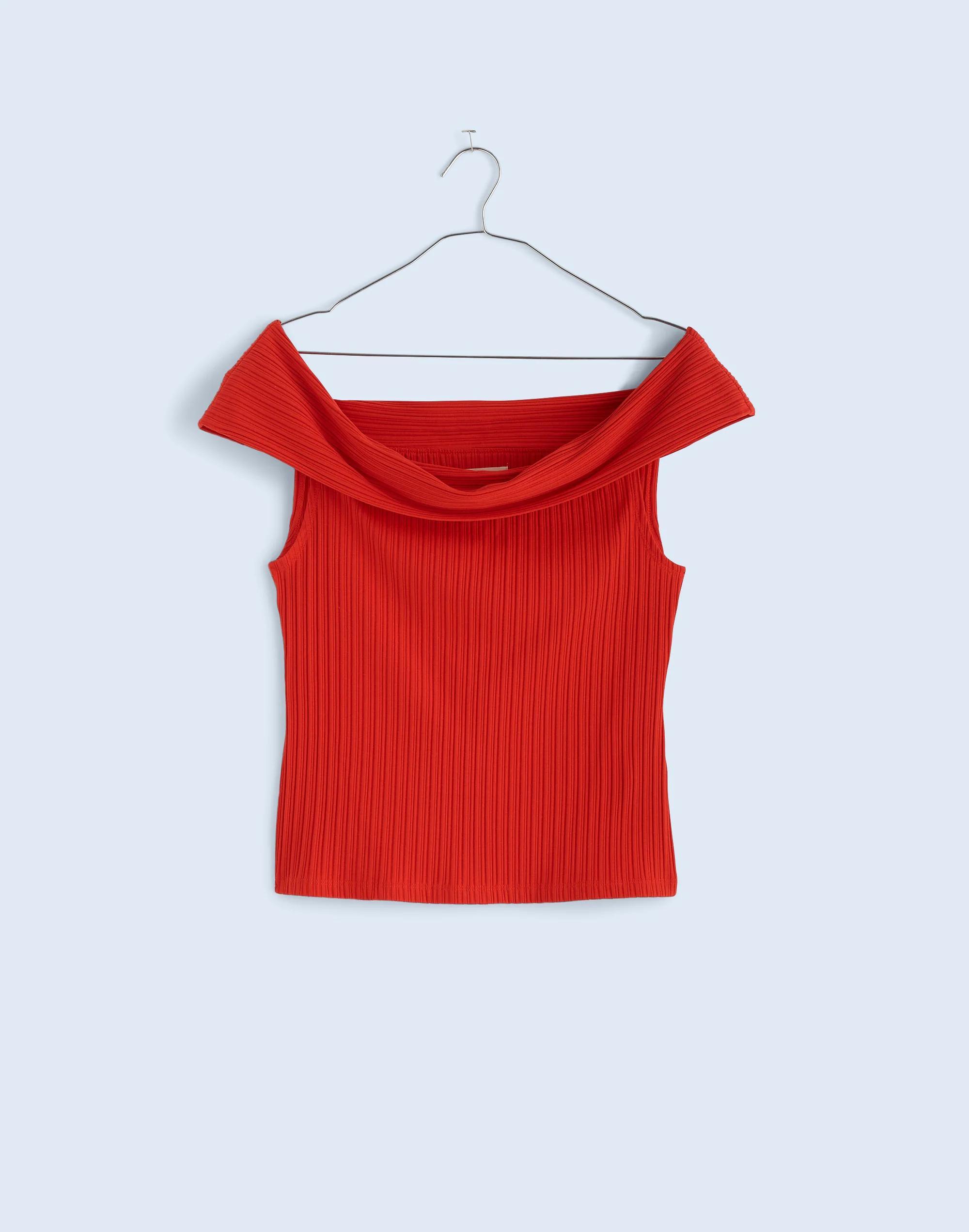 Ribbed Off-the-Shoulder Top product image