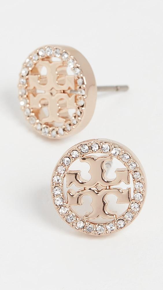 Tory Burch Miller Pave Stud Earrings | Shopbop Product Image