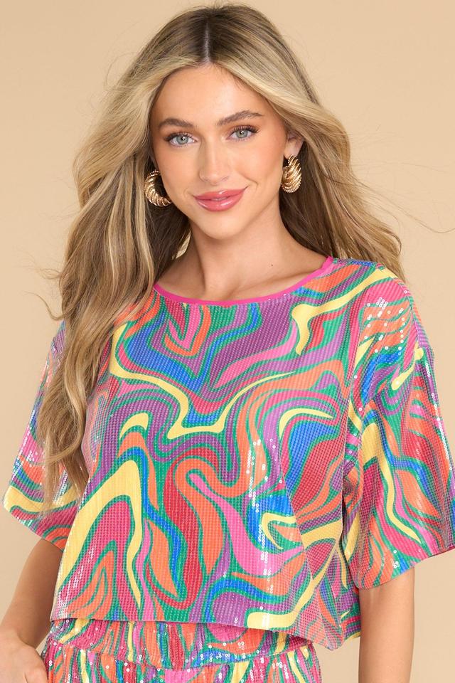 Linda Wonderland Top Pink Product Image