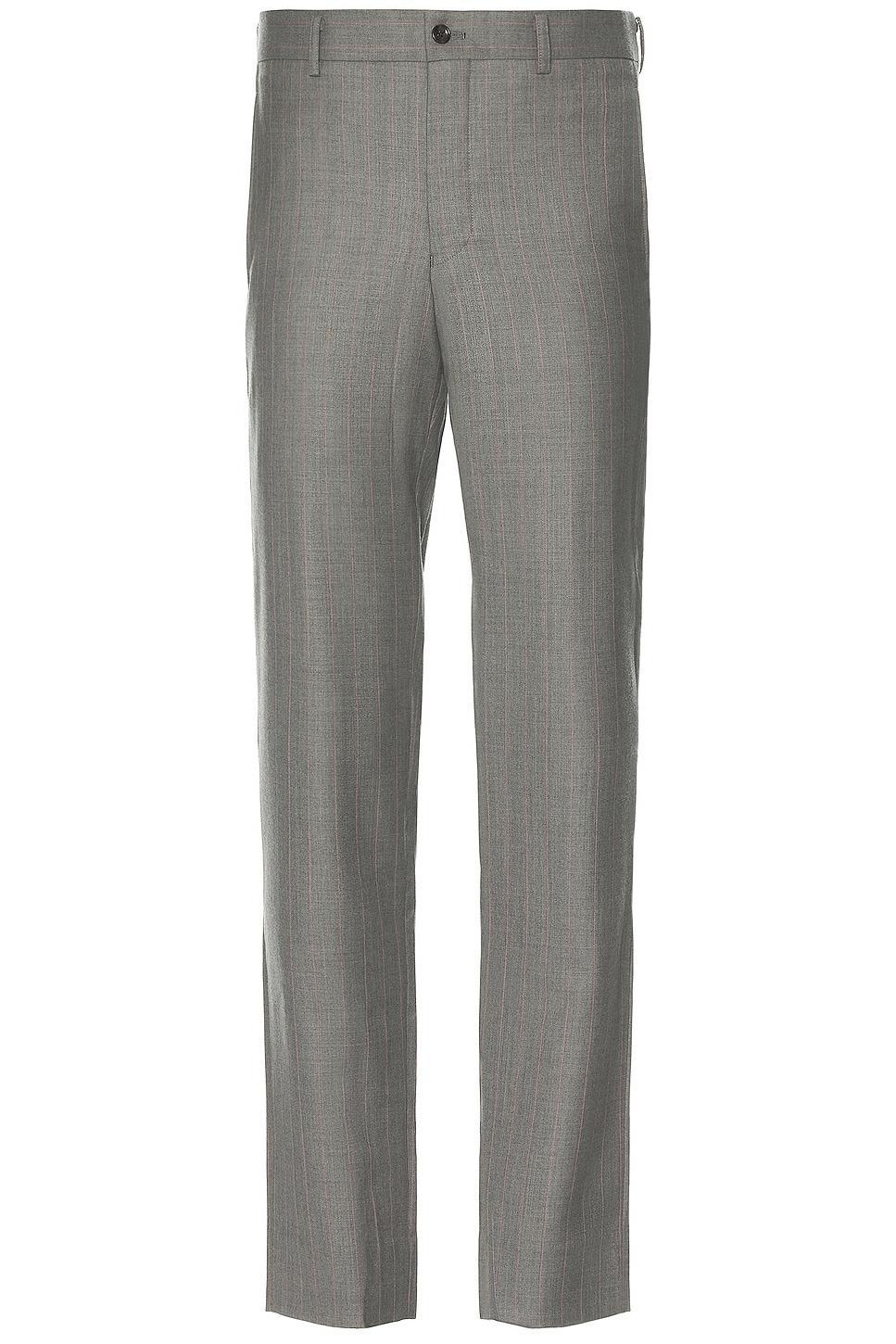 COMME des GARCONS Homme Plus Pencil Striped Pant in Grey Product Image