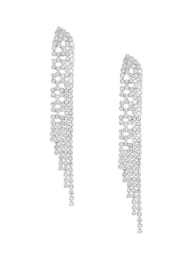 Ettika Champagne Nights Crystal Fringe Drop Earrings Product Image