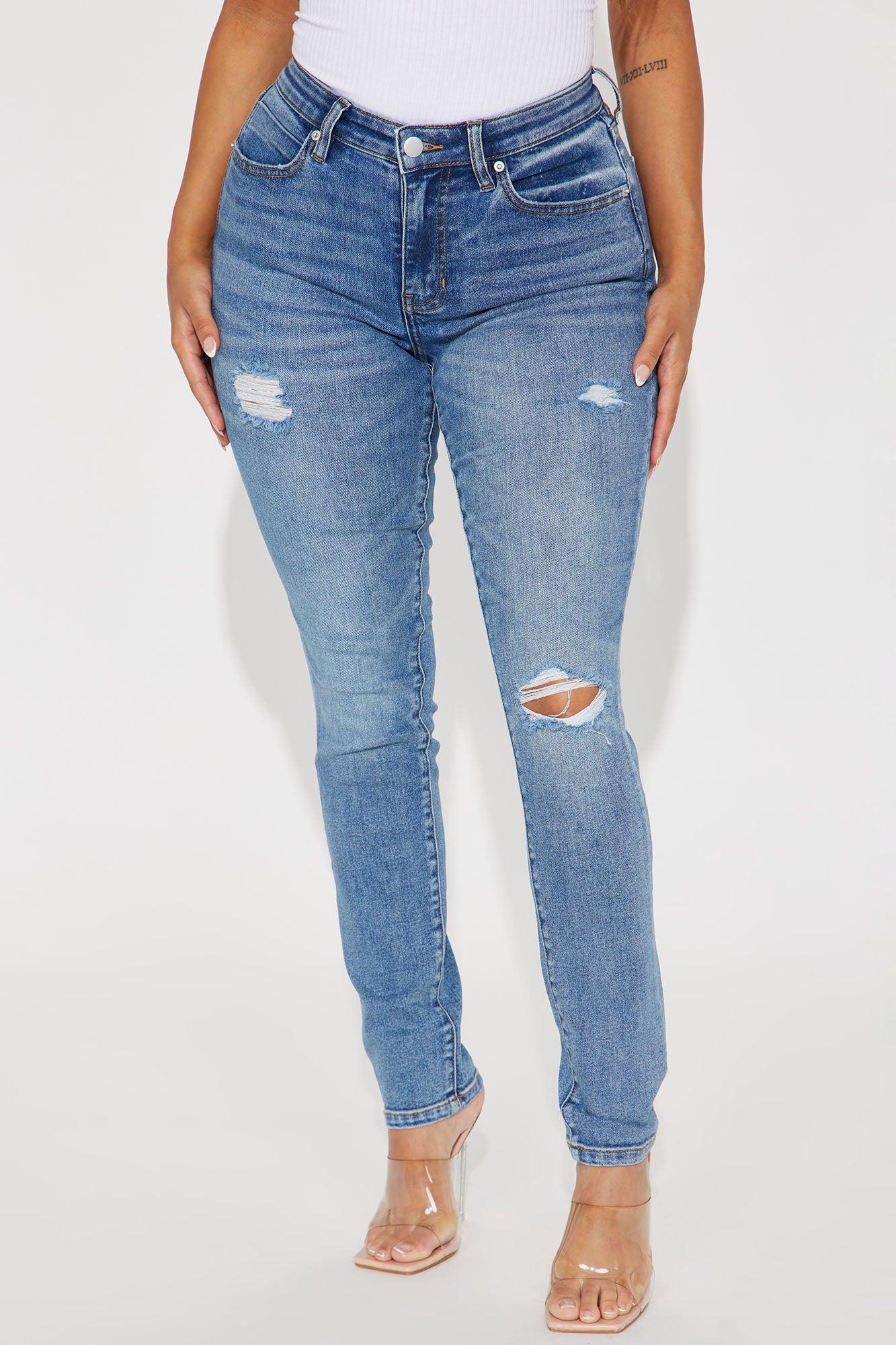 Seven Heavens Stretch Skinny Jeans - Medium Wash Product Image