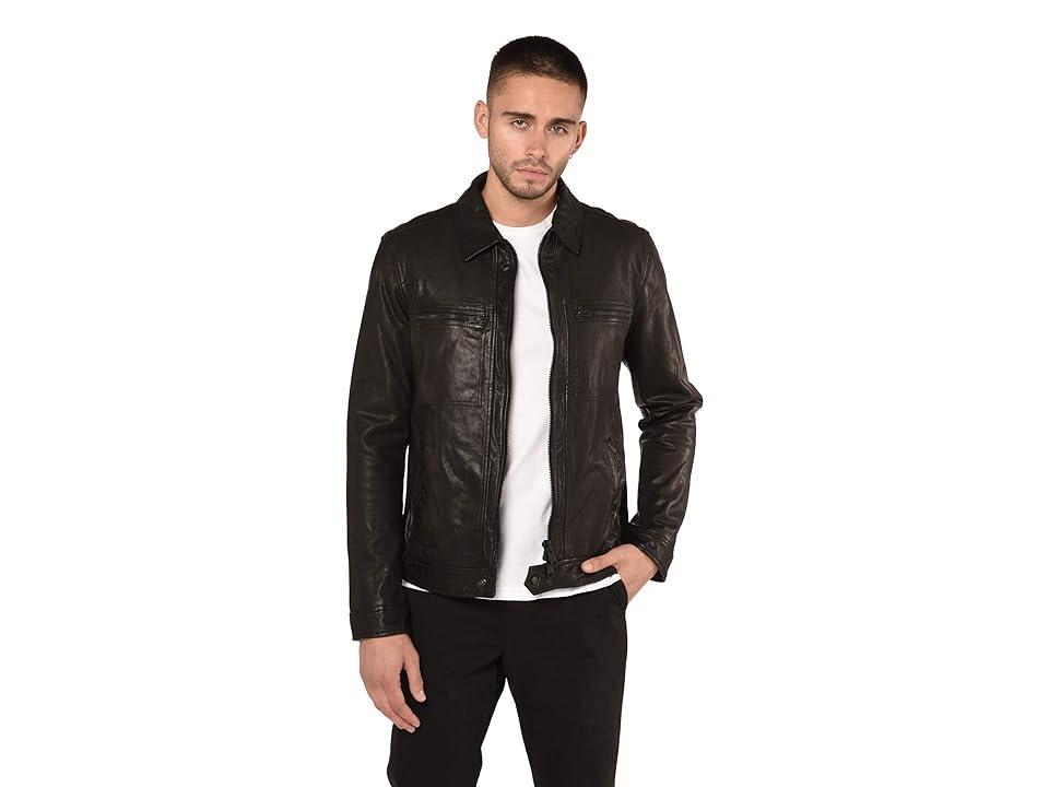 AllSaints Milo Biker Jacket Men's Clothing Product Image