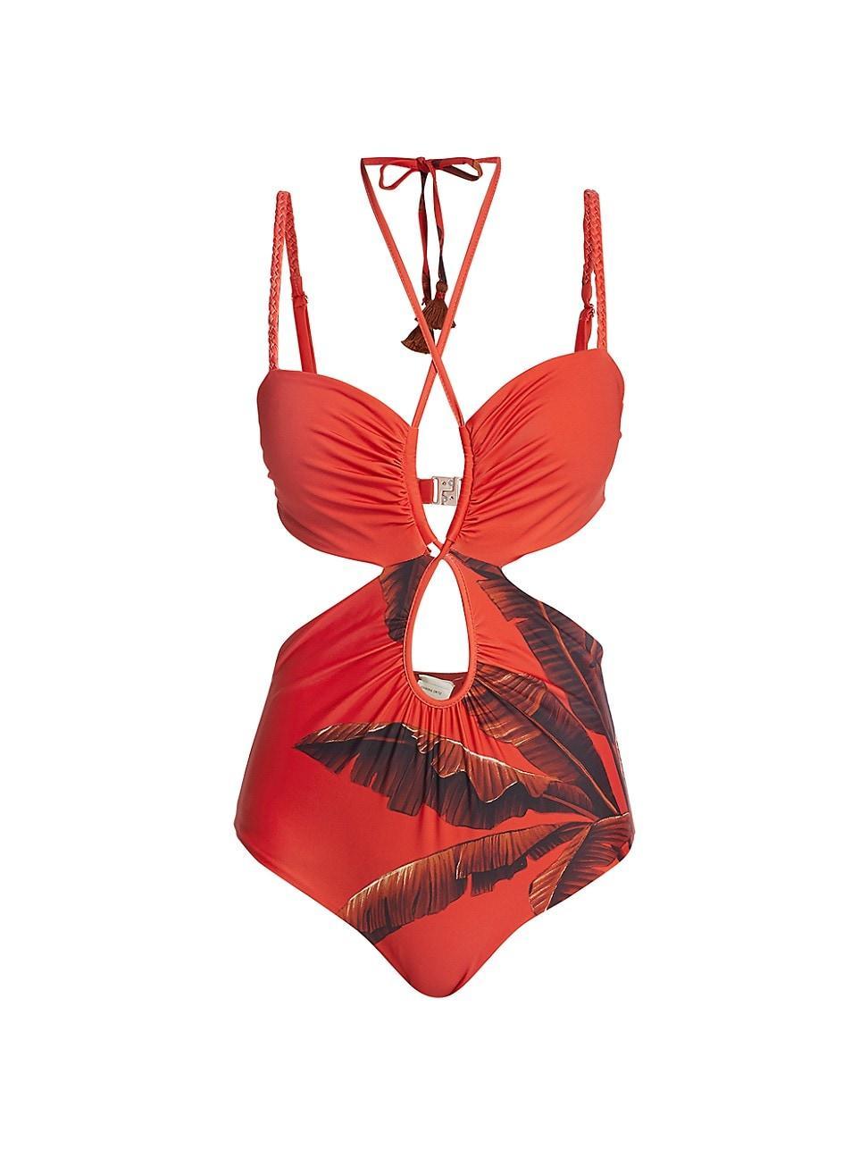 Womens Costa Pacifica Cut-Out One-Piece Swimsuit Product Image